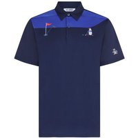 Penguin Pete On The Green Colourblock Halbarm Polo navy