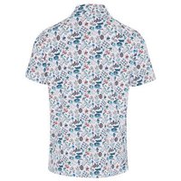 Penguin Roadmap All-over Novelty Print Halbarm Polo weiß