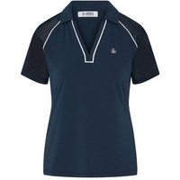 Penguin Vneck Color Block Halbarm Polo navy