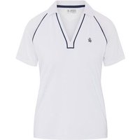 Penguin Vneck Color Block Halbarm Polo weiß