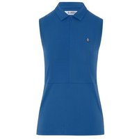 Penguin Zip Mesh Blocking ohne Arm Polo blau