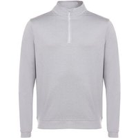 Peter Millar Perth Loop Terry Stretch Midlayer hellgrau melange