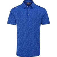 Ping Geo-Camo Halbarm Polo blau