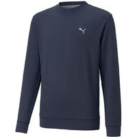 Puma Boys Cloudspun Crewneck Stretch Midlayer navy