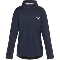 Puma Girls 1/4 Zip Fleece Midlayer navy