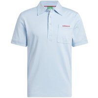 S Pocket Halbarm Polo hellblau