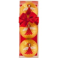 Sportiques 3er Set Weihnachtsmotiv Engel gold