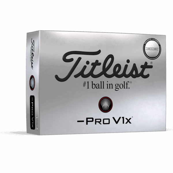 Titleist Pro V1x Left Dash Enhanced Alignment Golfbälle 12 Stk.