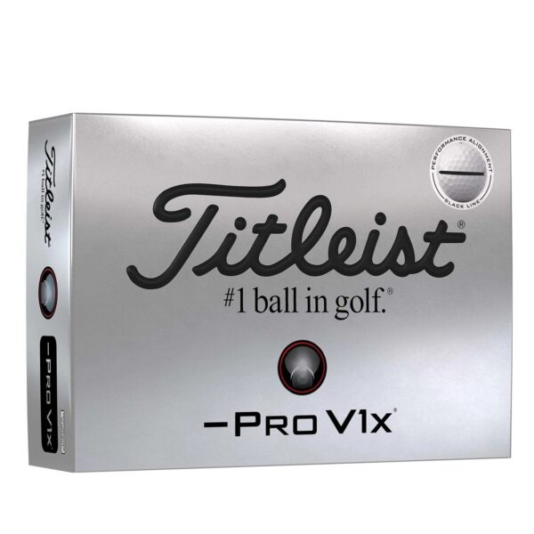 Titleist Pro V1x Left Dash Performance Alignment Golfbälle 12 Stk. (1