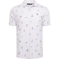 TravisMathew AROUND THE ISLAND Halbarm Polo weiß