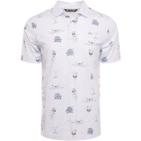 TravisMathew ISLAND PARADISE Halbarm Polo weiß