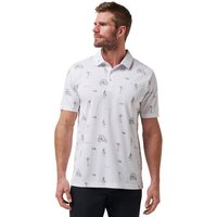 TravisMathew Lost City Halbarm Polo weiß