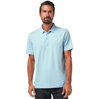 TravisMathew The Heater Halbarm Polo hellblau