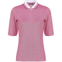 Valiente 2-Tone Pique Halbarm Polo pink