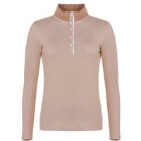 Valiente 2-Tone Pique Thermo Polo Langarm beige