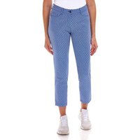 Valiente DARIA 5-Pocket Stretch Druck 7/8 Hose blau