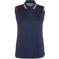 Valiente Jaquard-Struktur ohne Arm Polo navy