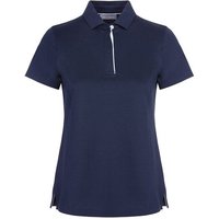 Valiente Rueckenfalte Halbarm Polo navy