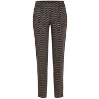Valiente STELLA Druck Satin-Stretch Schlupf lang Hose mehrfarbig