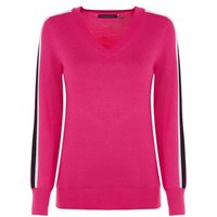 Valiente V-Neck Pullover Strick pink