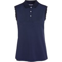 Valiente Wellen-Rib Nylon ohne Arm Polo navy