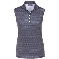 Valiente polo w/o sleeves printed ohne Arm Polo navy