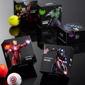 Volvik Vivid Marvel Collection 4 Ball Box