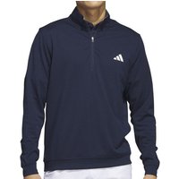 adidas Elevated Quarter-Zip Pullover Stretch Midlayer navy