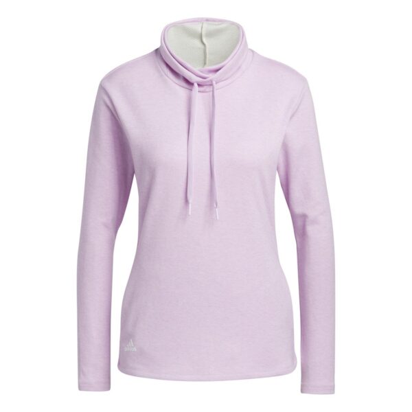 adidas Melange High Mock Pullover Damen XS rosa