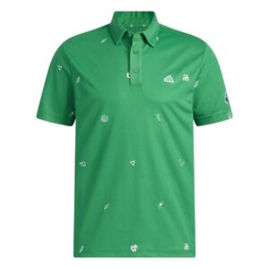 adidas Play Green Monogram Poloshirt Herren