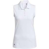 adidas ULTIMATE 365 SOLID ohne Arm Polo weiß