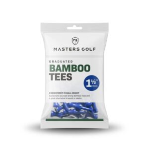 Masters Golf Graduated Bamboo Golf Tees 1 1/2" blau 38mm 25 Stck.