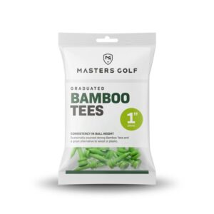 Masters Golf Graduated Bamboo Golf Tees 1" grün 25mm 25 Stck.