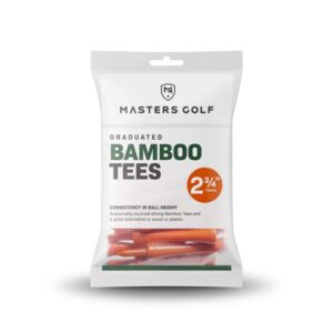 Masters Golf Graduated Bamboo Golf Tees 2 3/4" Orange 70mm 20 Stck.