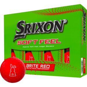 Srixon Golfball SoftFeel Brite &quotOster-Edition&quot - 12Pack rot