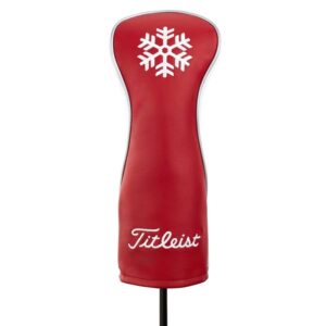 Titleist Premium Leather Headcover Holiday Limited Edition 2019 I 2 Stück I rot-weiß